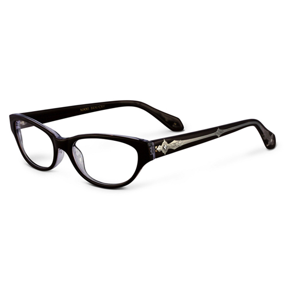Sama NIKKI Brown Crystal Eyeglasses 52mm